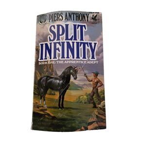 Split infinity by Piers Anthony - del ray books - isbn 0345307615